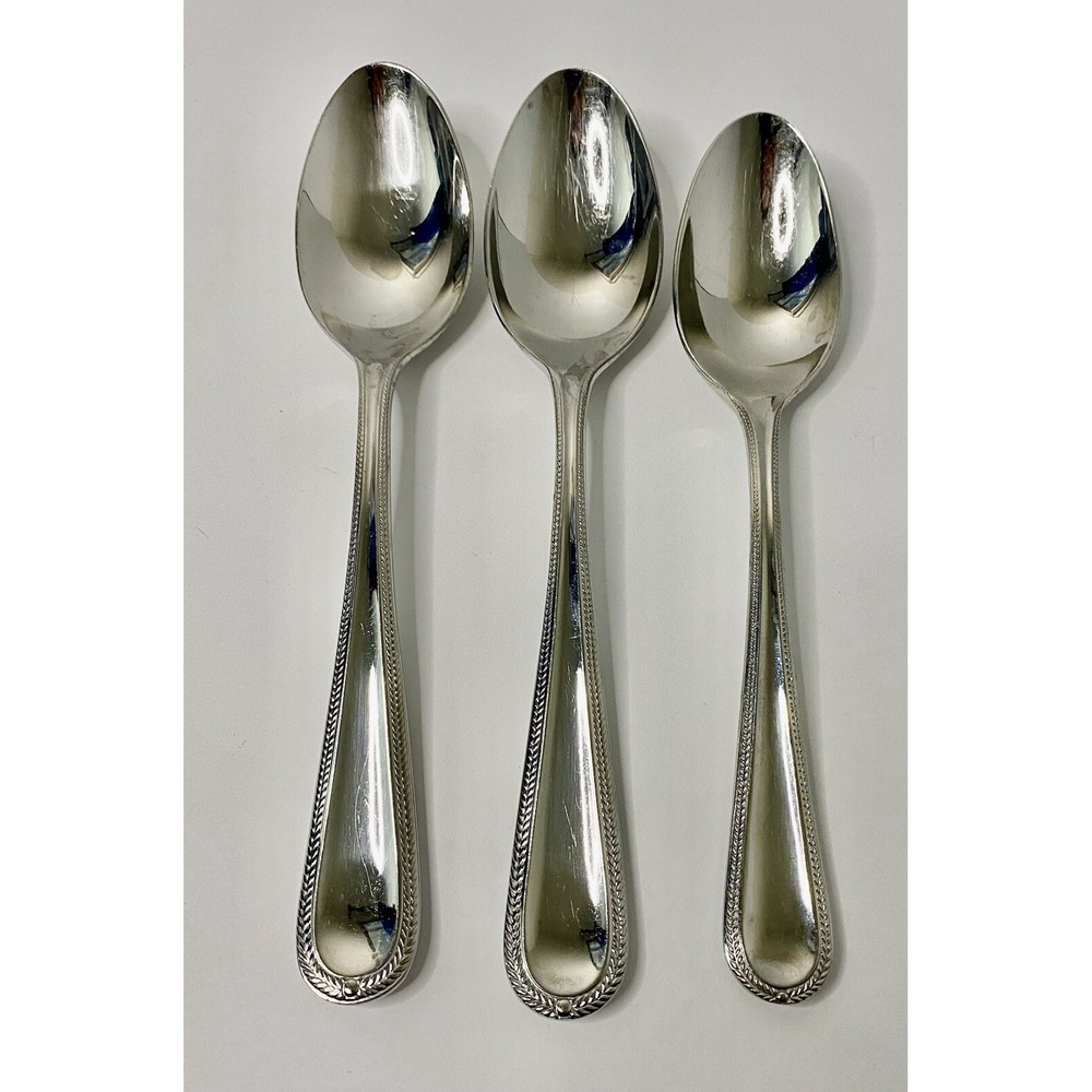 Gorham Madeline Stainless 2 Soup Spoon 1 Teaspoon Glossy 18/10 Flatware